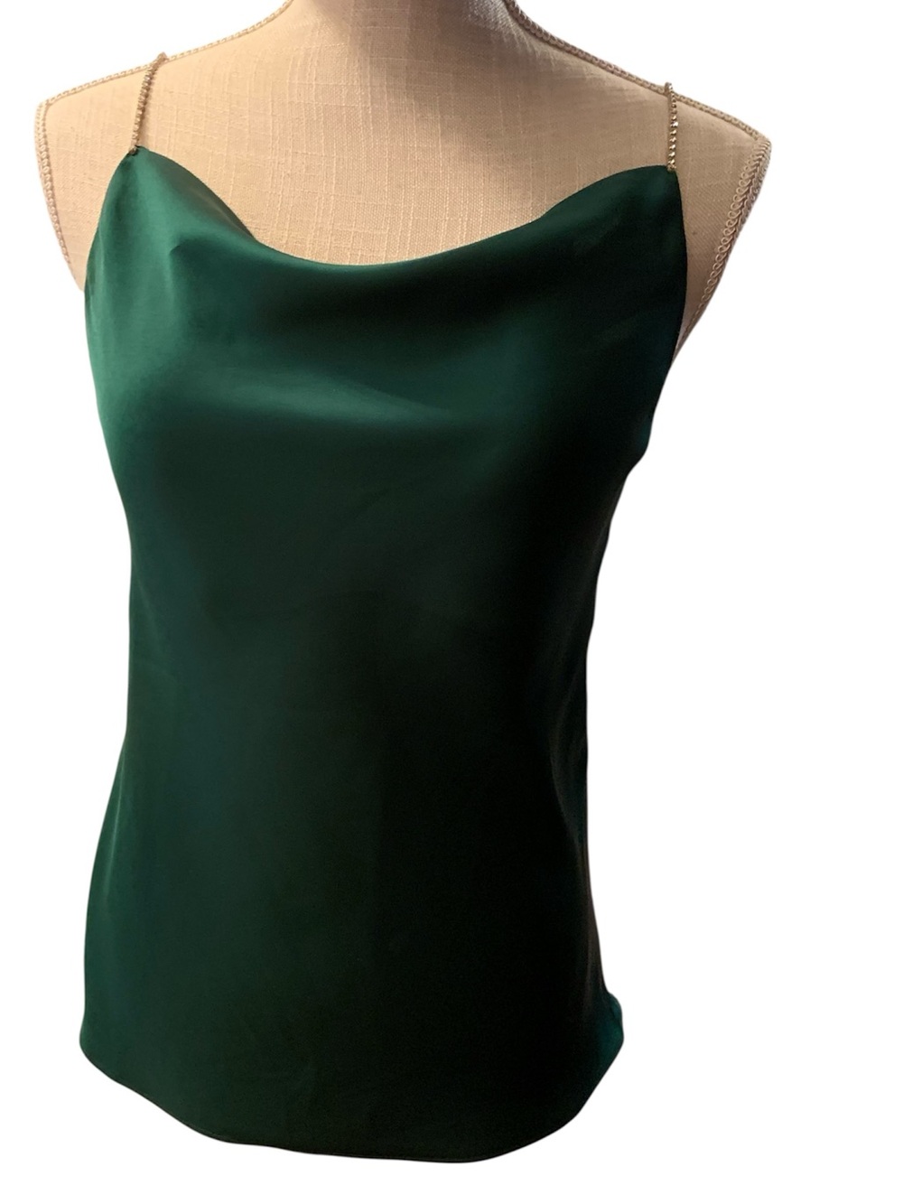 NWOT! DO BE SATIN RHINESTONE-EMBELLISHED CROPPED TOP. EXCELLENT CONDITION!